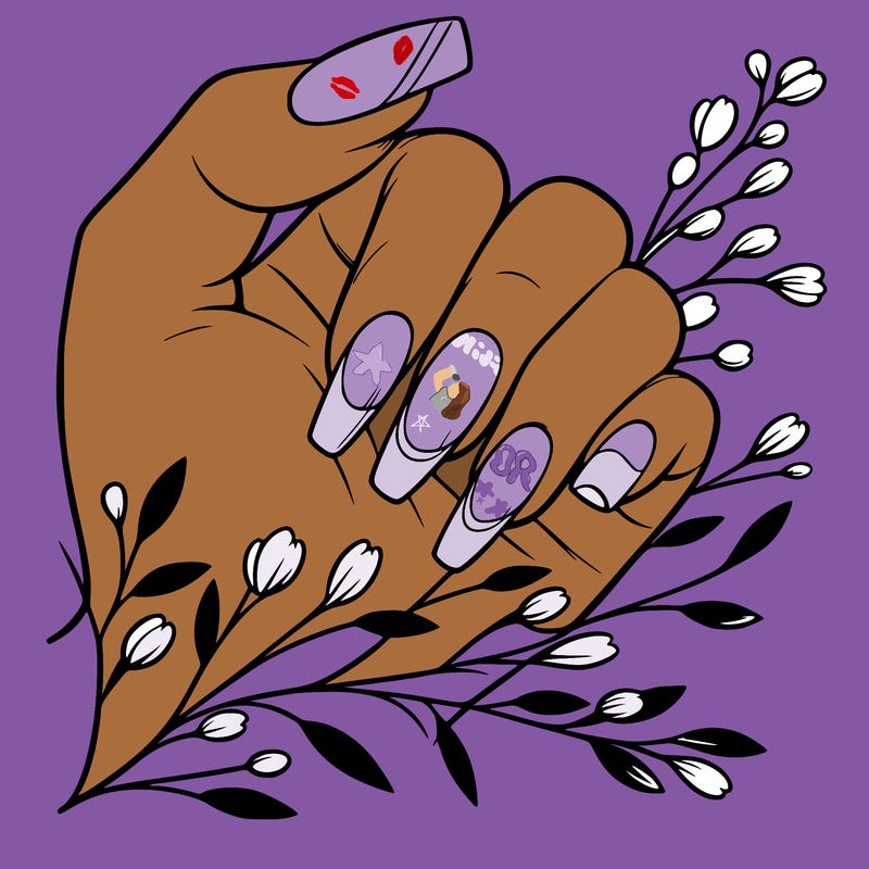 nails with french tip