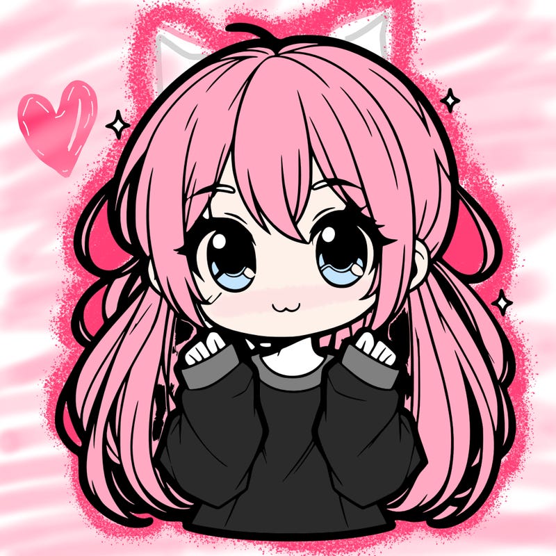 cute anime girl long hair