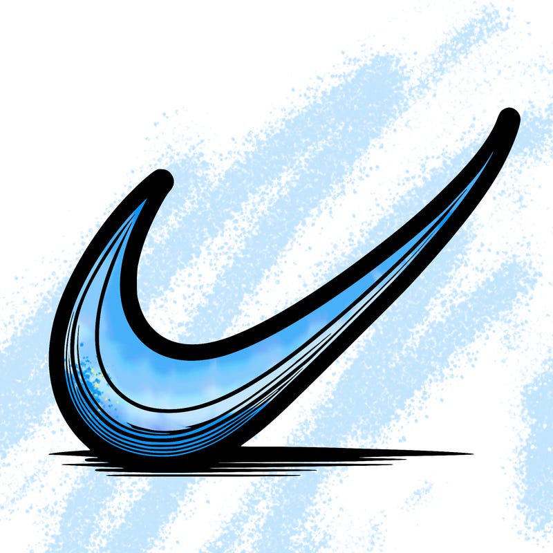 a blank nike sign