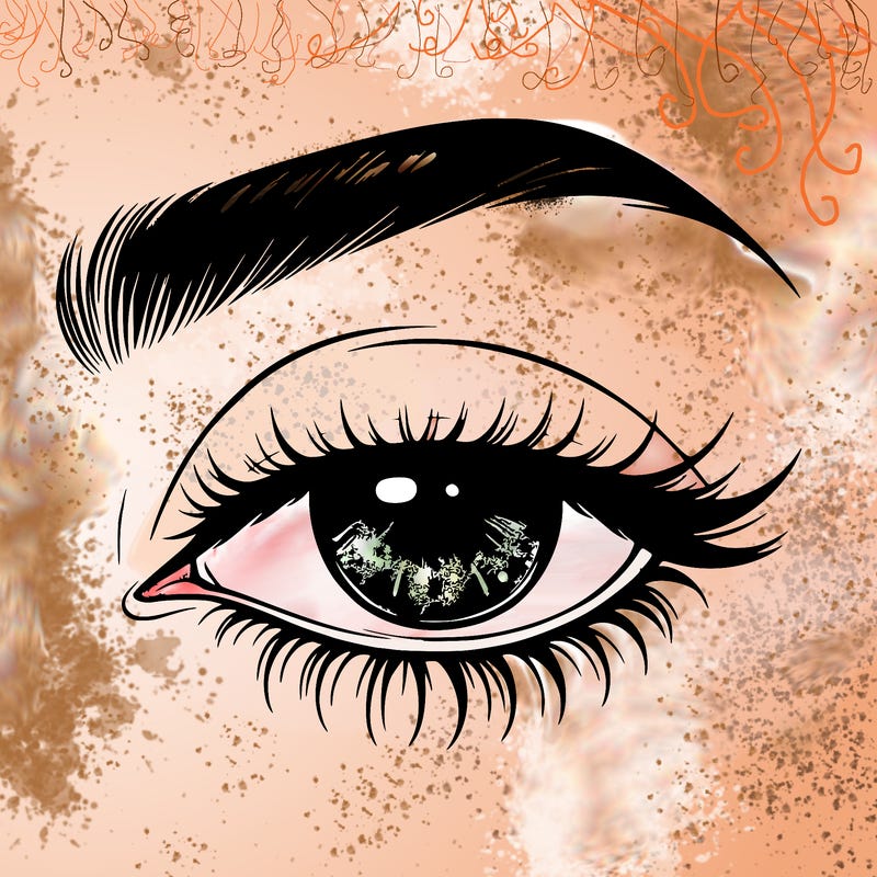 eye closed realistic