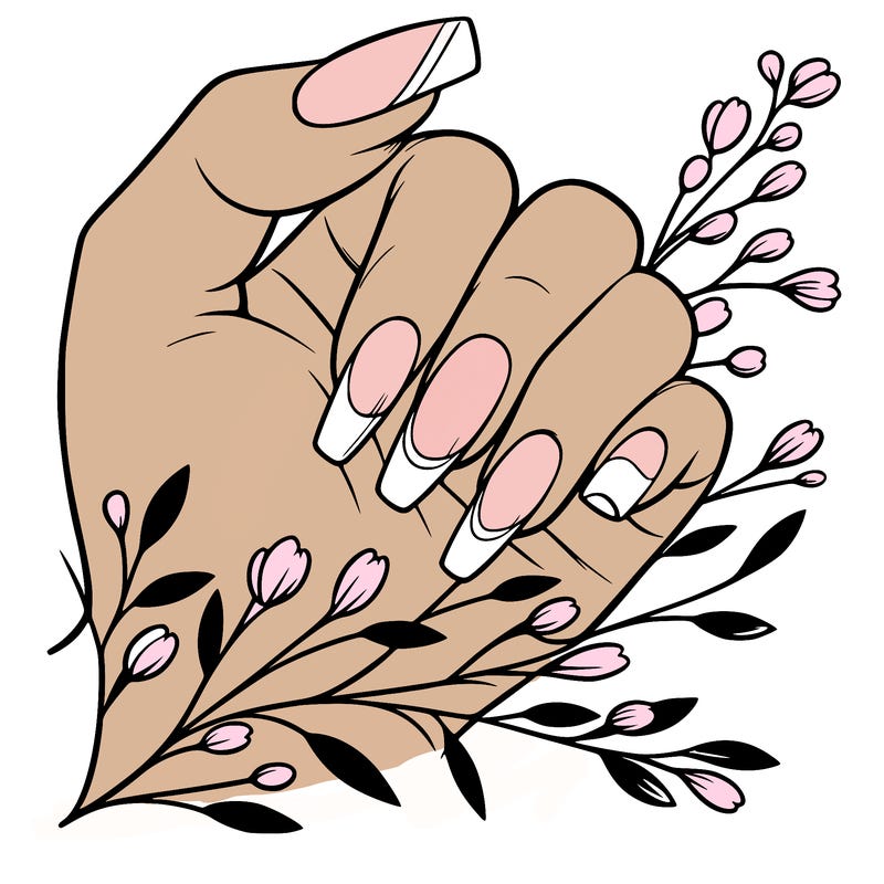 nails with french tip