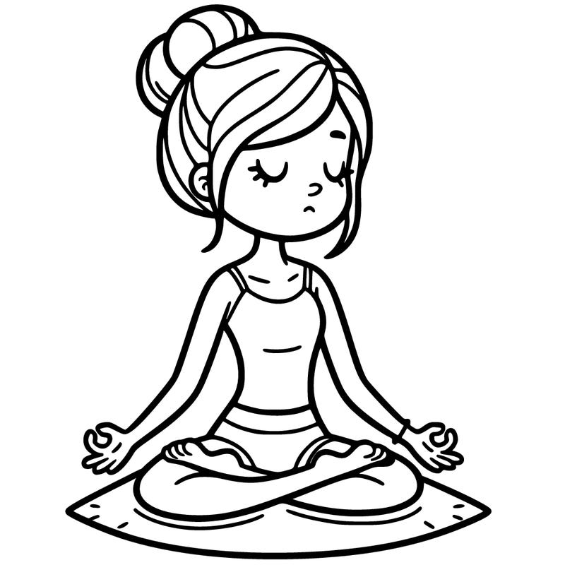 girl doing yoga