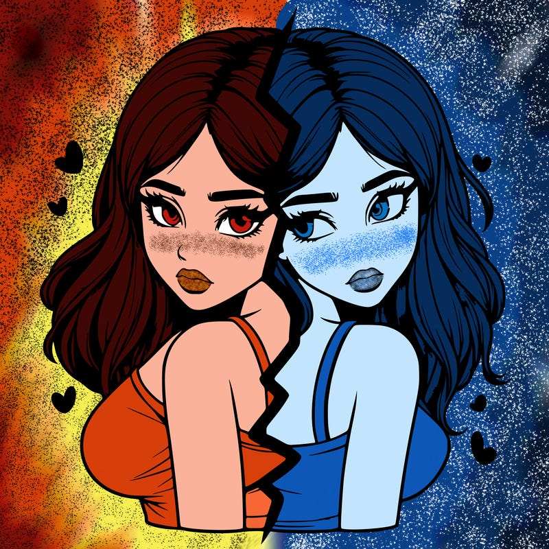 realistic girl split