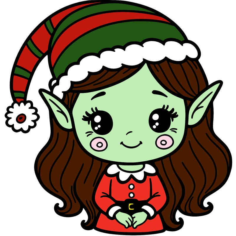 christmas elf girl
