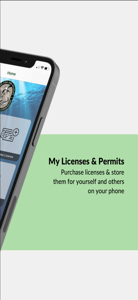 Fish Hunt FL app screen for managing digital fishing and hunting licenses