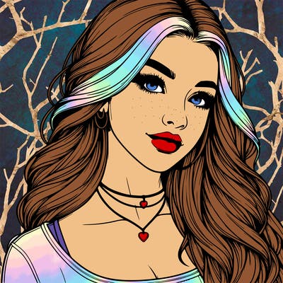 detailed realistic girl