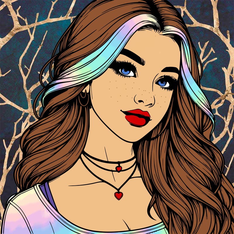 detailed realistic girl