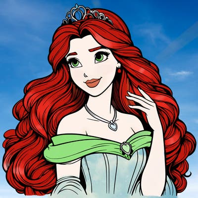 realistic disney princess