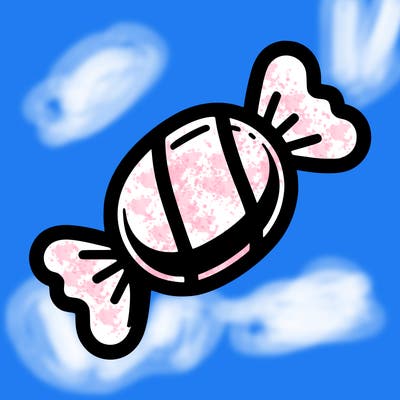 illustration of simple candy  with simple details