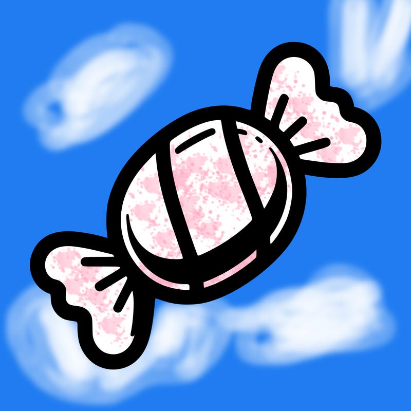illustration of simple candy  with simple details