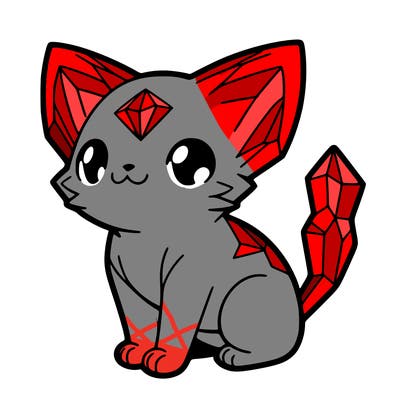 crystal kitten