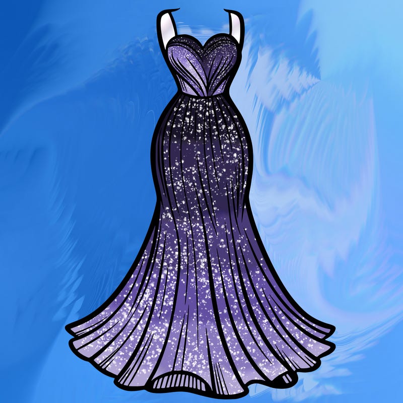 attractive long fashion dress