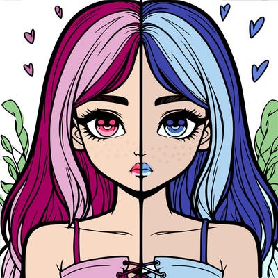 realistic girl split