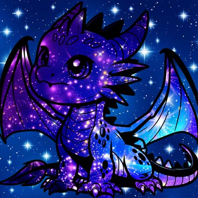 fierce baby night dragon