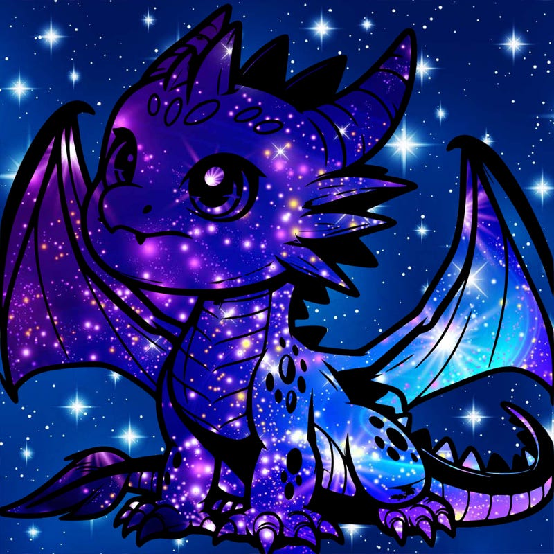 fierce baby night dragon