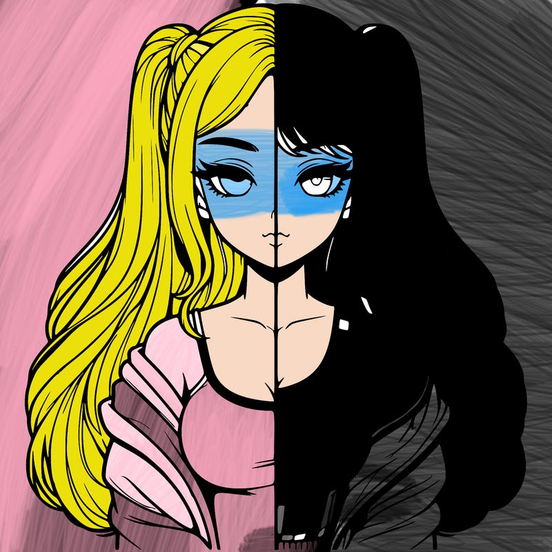 realistic girl split