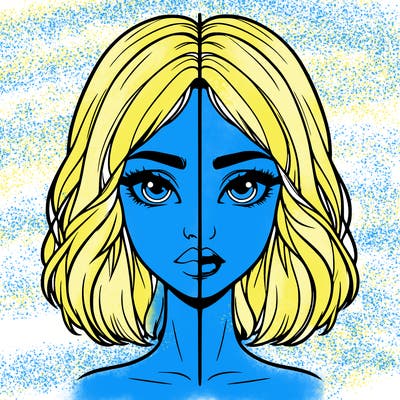 realistic girl split