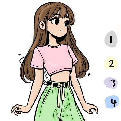 girl in a cute crop top