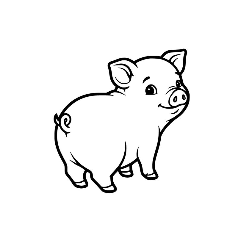 the cutest little little pig