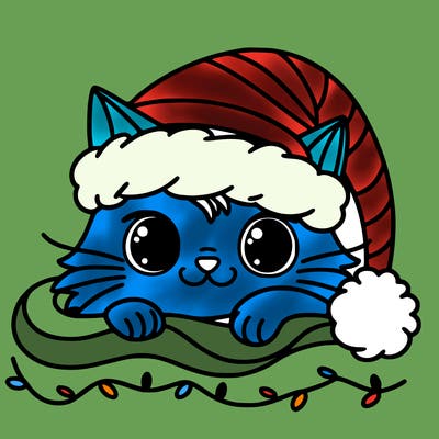 cat christmas