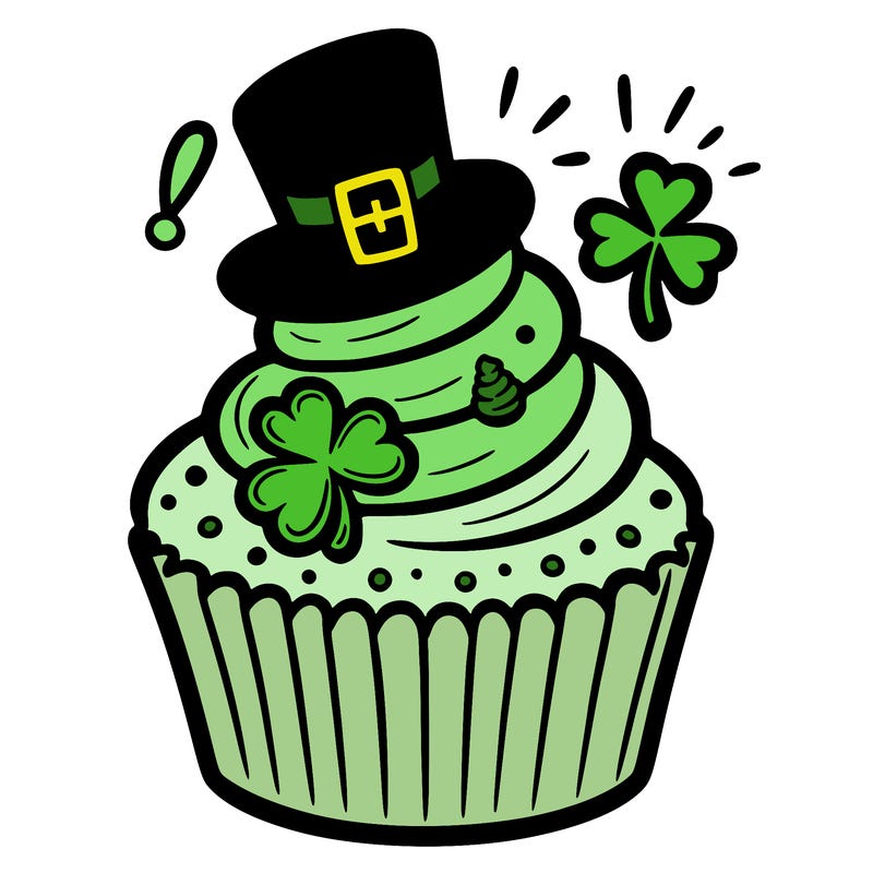 saint patrick’s day cupcake