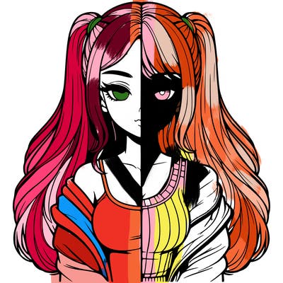 realistic girl split