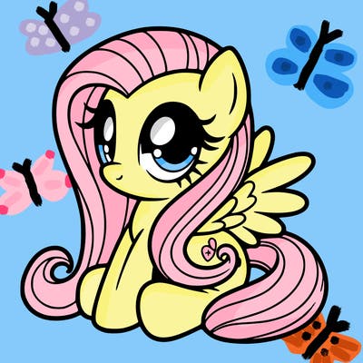 fluttershy muy little pony