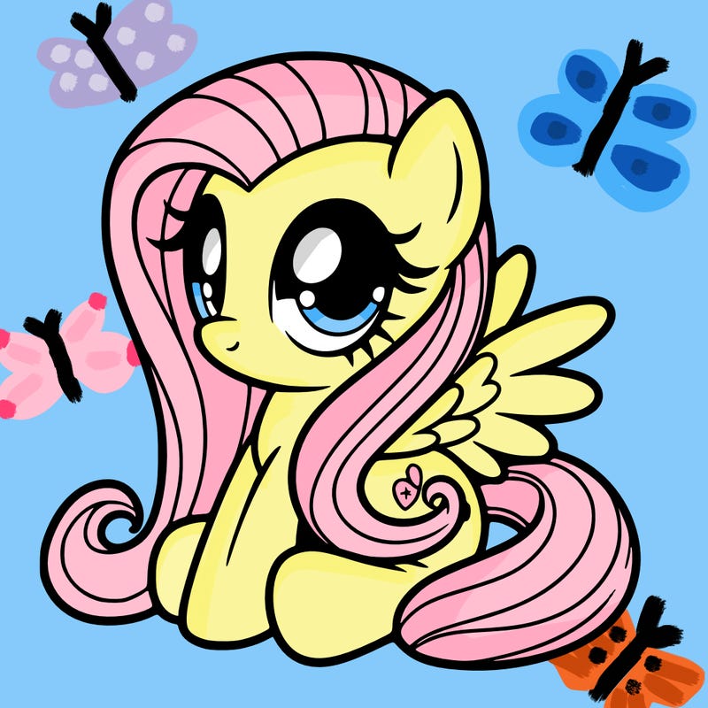 fluttershy muy little pony