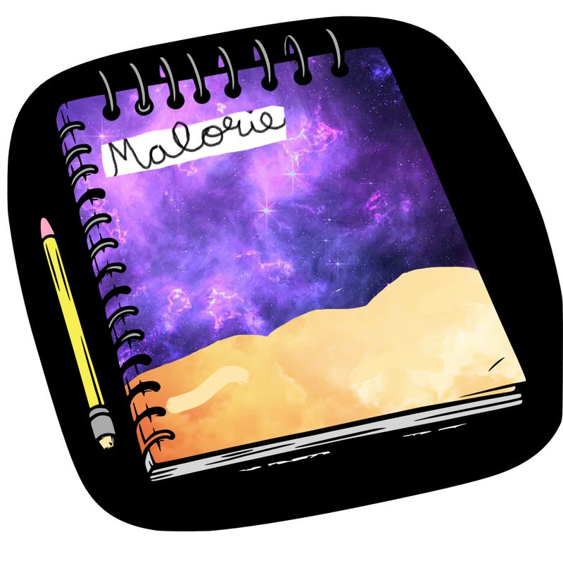 a blank sketch pad
