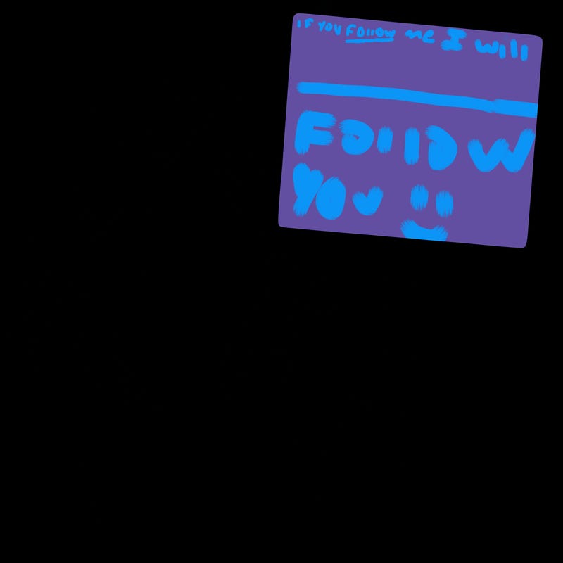 realistic girl holding up a sign