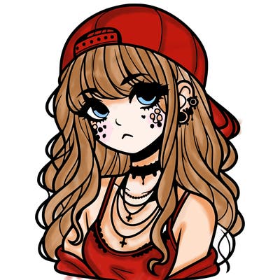 scene girl aesthetic