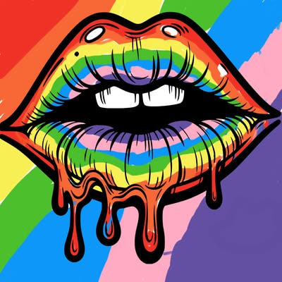 lips that look realistic and drip