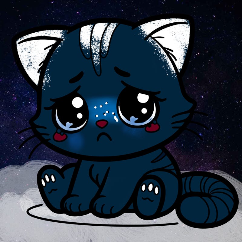 sad cat