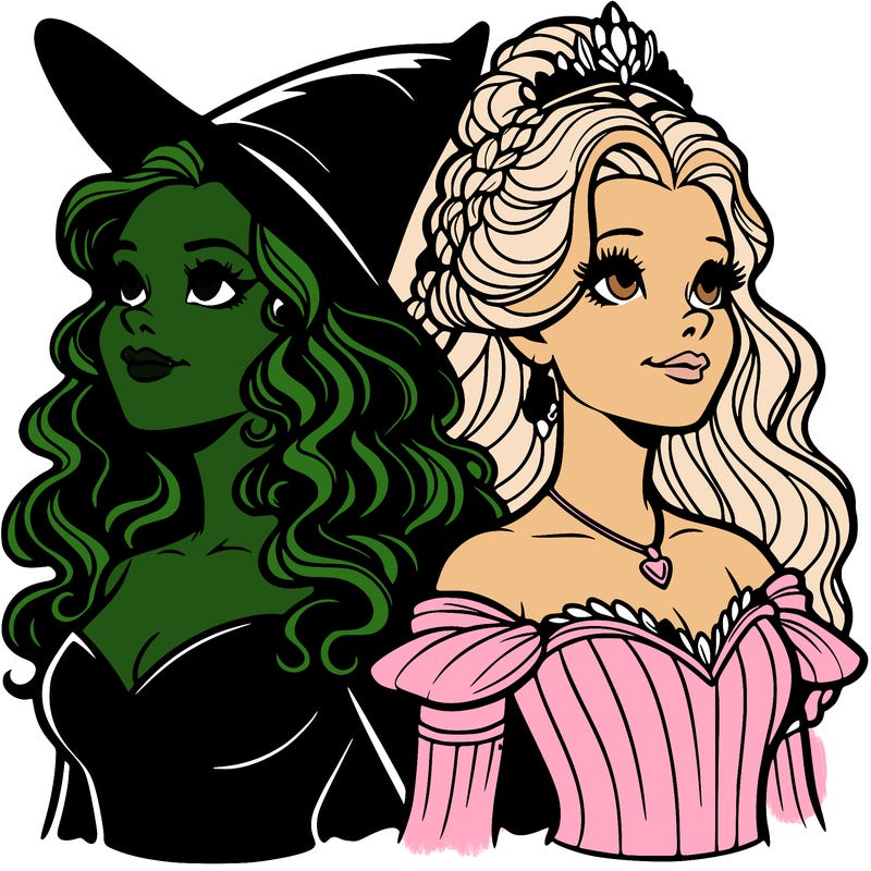 'elphaba and glinda (realistic)