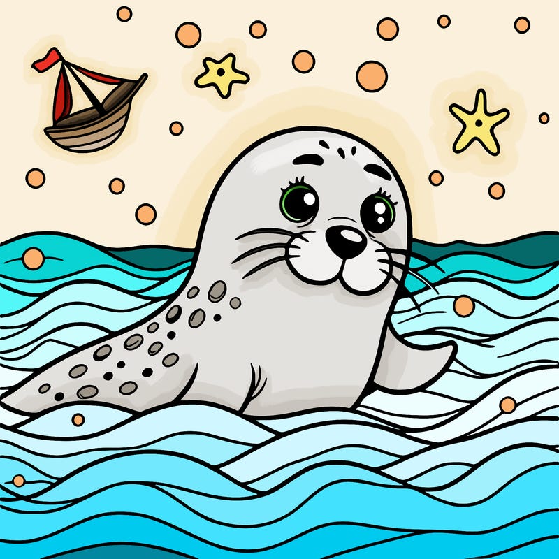 seal in the ocean