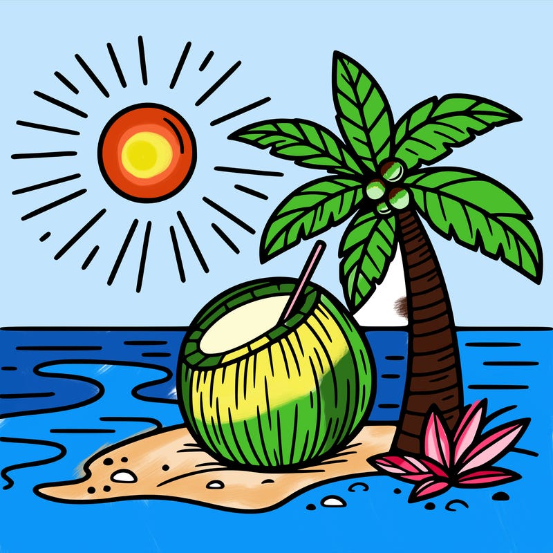 summer  coconut
