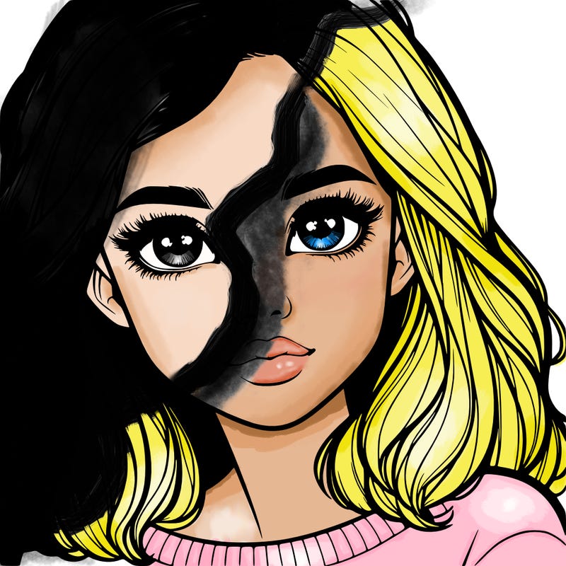 realistic girl whith cute eyes