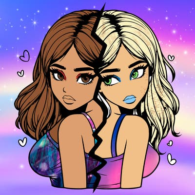 realistic girl split