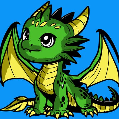 fierce baby night dragon