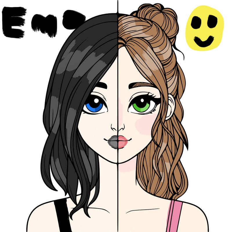 realistic girl split