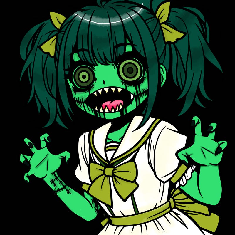scary anime girl