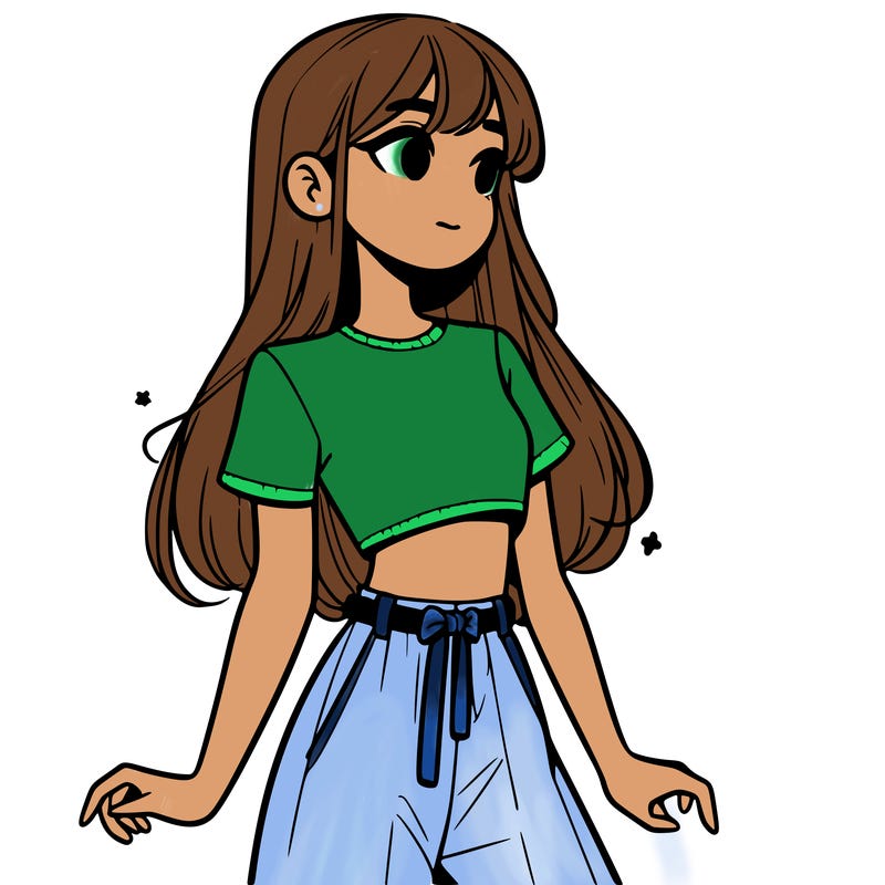 girl in a cute crop top