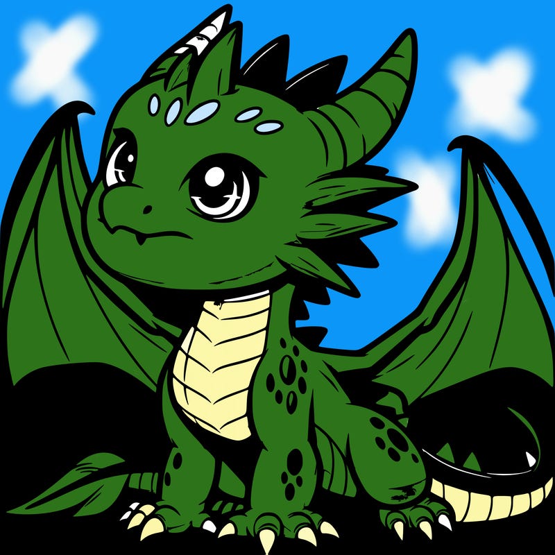 fierce baby night dragon
