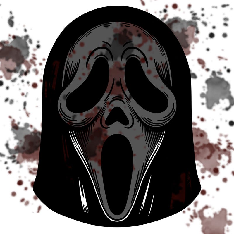 detailed ghostface mask