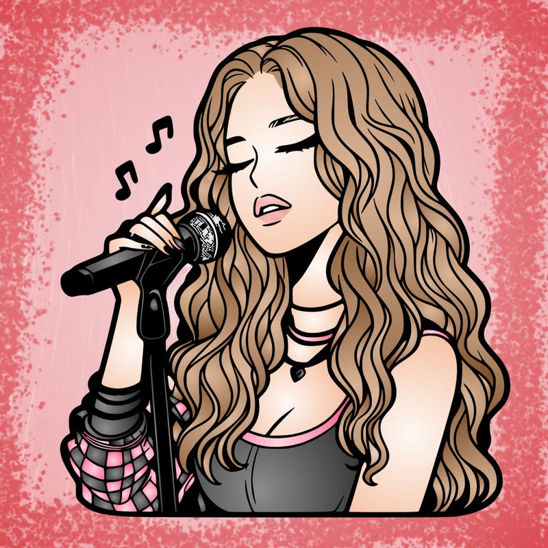 realistic female singer