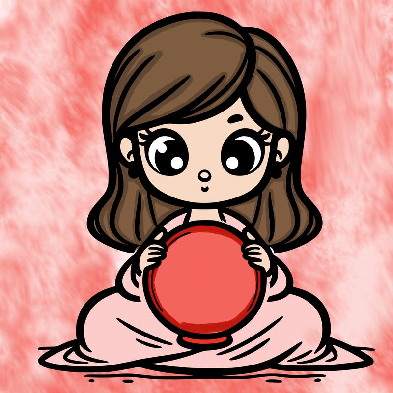 girl with a glowing orb