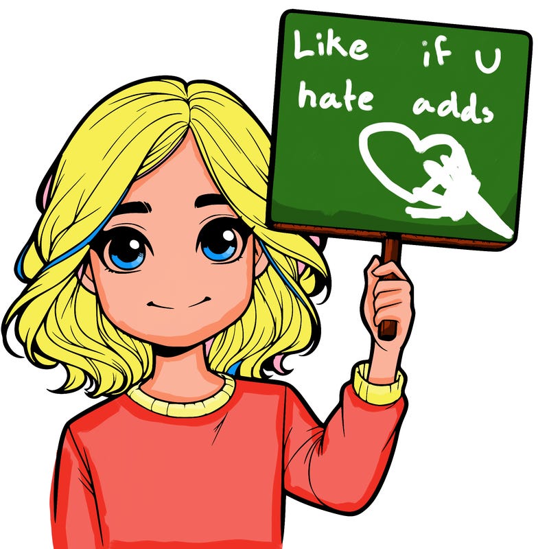 realistic girl holding up a sign