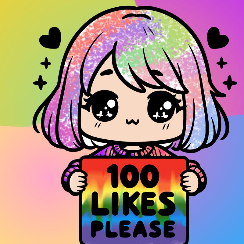 cute girl holding a sign saying 100 likes please