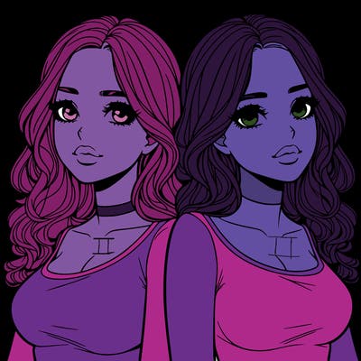 realistic twin sisters