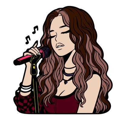 realistic female singer